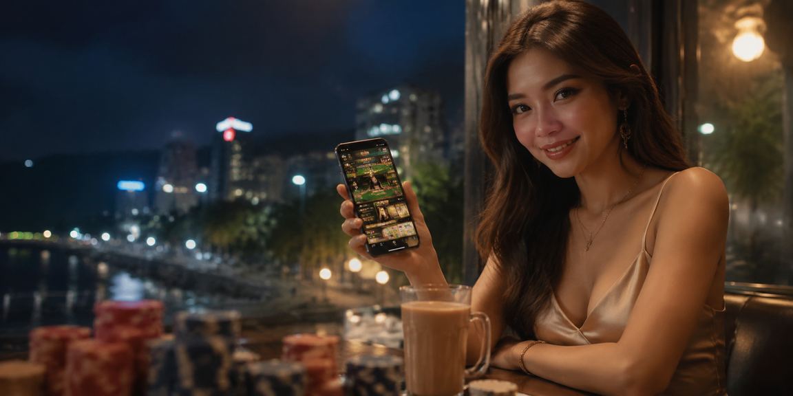Pemain dari Kuantan memainkan kasino dalam talian menggunakan peranti mudah alih