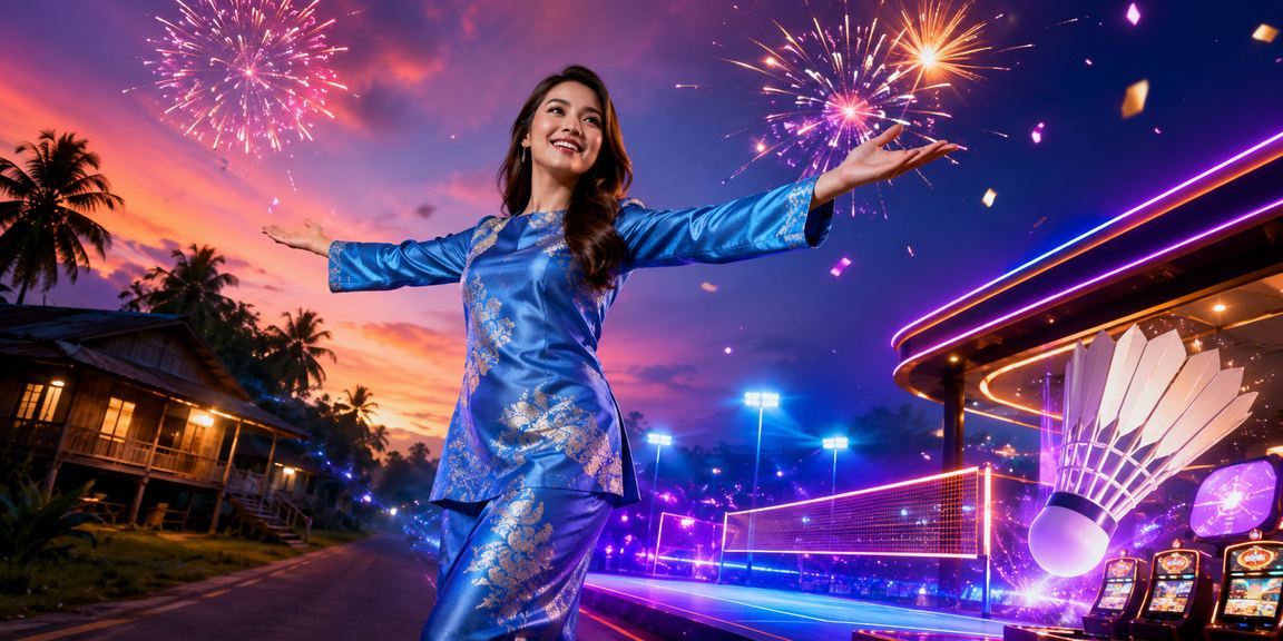 Pemain berbaju kurung menggunakan aplikasi kasino Malaysia