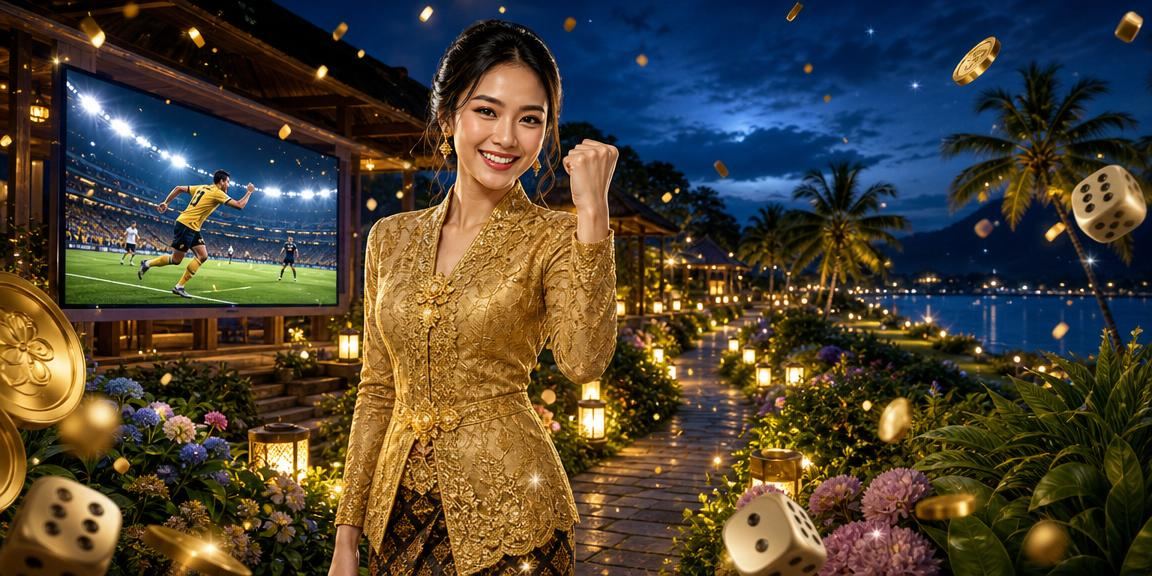 Promosi permainan dadu perayaan Hari Raya Malaysia dengan pakaian kebaya
